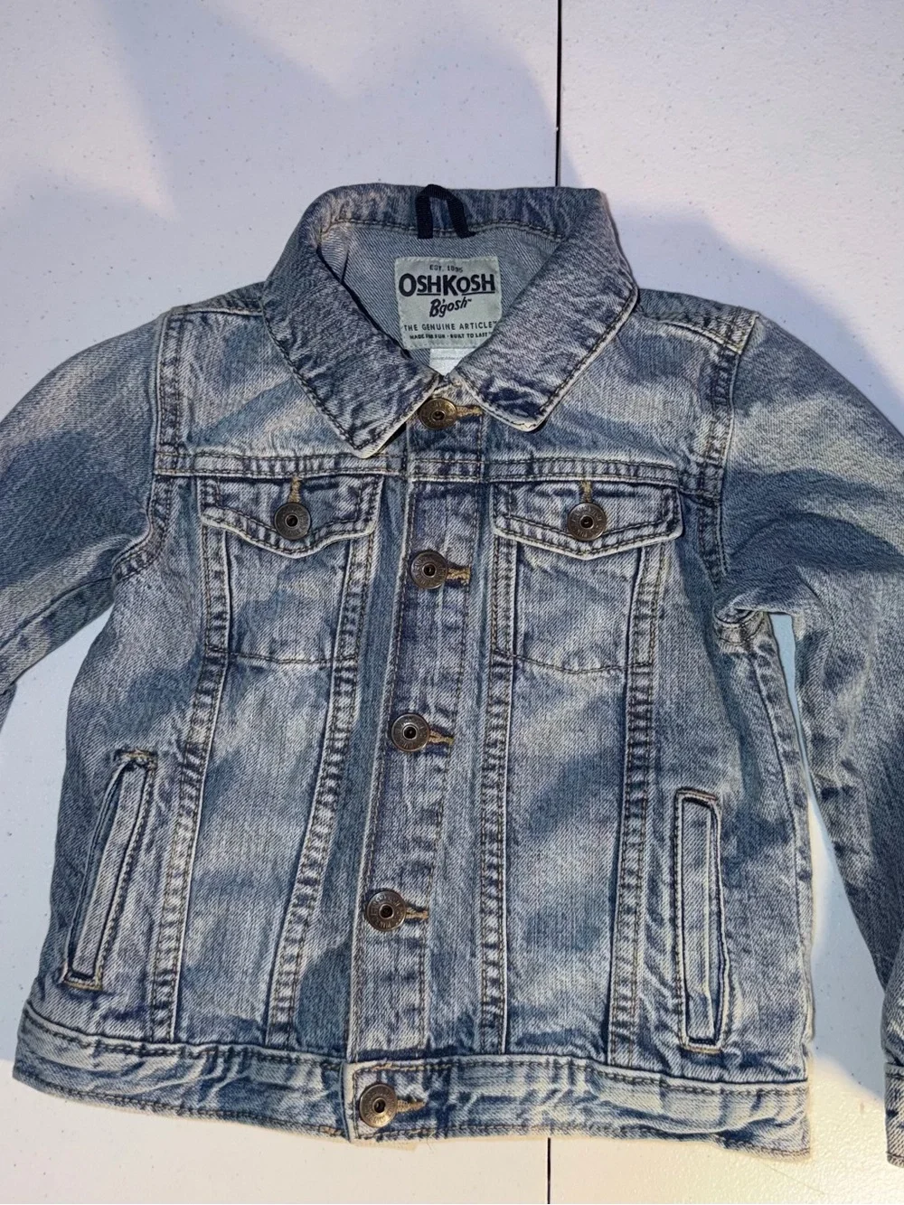 OshKosh B'gosh Boys' Faded Blue Denim Jacket